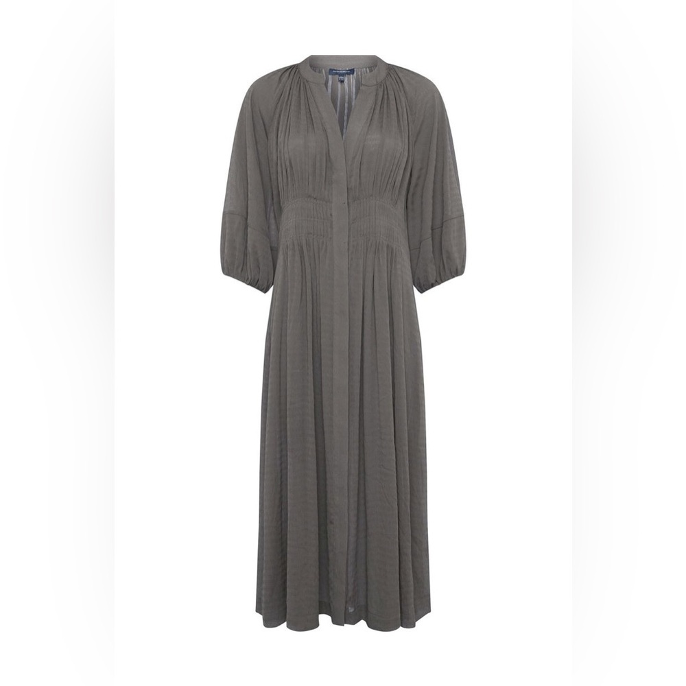French Connection Cora Pleated Midi Dress Sz 6 (DJ4) - Picture 5 of 11